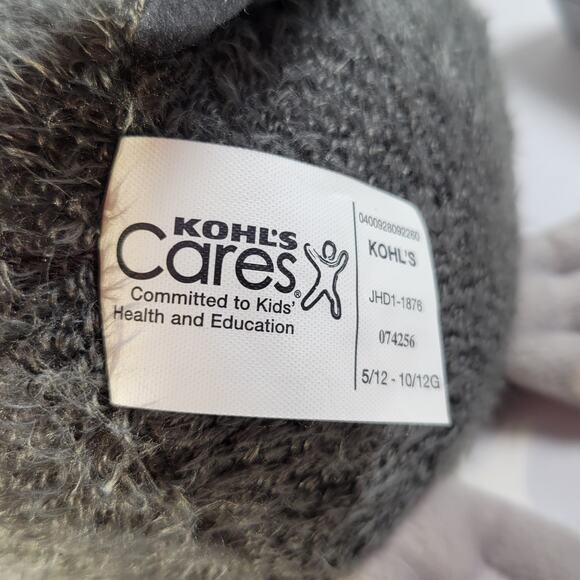 Kohl's Cares Owl Plush Stuffed Animal Gray Yellow Eyes 10" Toy Stuffie - Picture 10 of 12